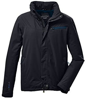 Killtec Men's Veste fonctionnelle avec capuche enroulable, compressible - KOS 26 MN JCKT, dark navy, L, 38288-000