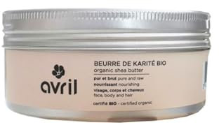 Avril - Burro di karité biologico - Cura viso, corpo e capelli - nutre e ammorbidisce - puro, non raffinato, 100% di origine naturale - Certificato Bio Cosmos Organic - 230 ml