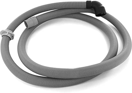 DEKAROX 2,25m Ablaufschlauch Schlauch winkel/gerade 30/22mmØ für AEG Electrolux Juno Zanussi 14000357101/9 140003571019 für Spülmaschine Geschirrspüler wie AEG Favorit