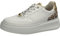 Gabor Damen Low-Top Sneaker, Frauen Halbschuhe,Moderate Mehrweite (G),straßenschuhe,Strassenschuhe,Weiss/Puder (Gold),42 EU / 8 UK