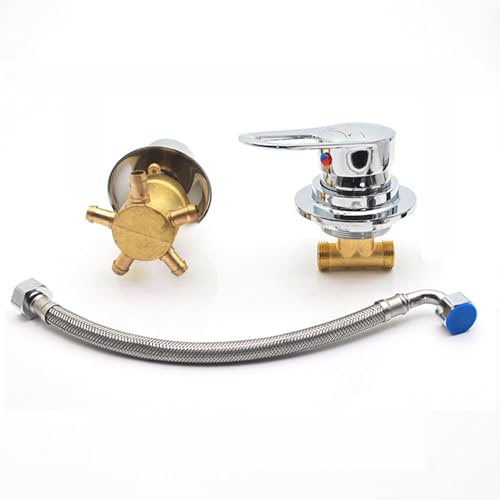 2/3/4/5 vías grifo de ducha mezclador de agua fría y caliente en dos partes doble soporte control tipo giratorio fijo (Intubation 5 way)