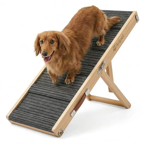 Artpet Hunderampe für Sofa Bett Klappbar Rampe Klappbar für kleine Hunde Katzen Einstellbar 45 cm, bis zu 20kg