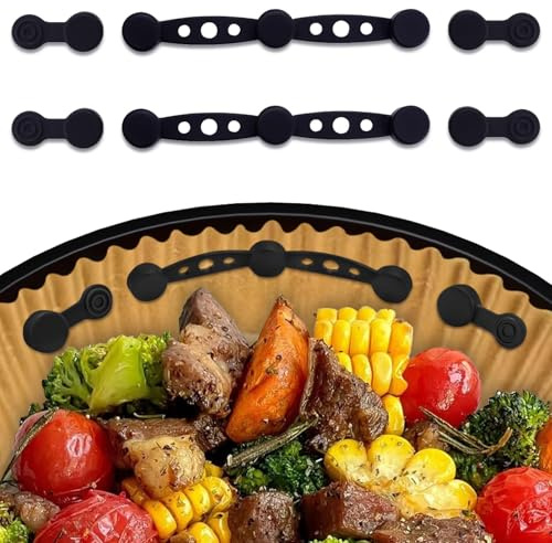 Torven [Pack 2/4] Imanes de Silicona para Papel de Hornear Airfryer - Evitan que el Papel Cubra los Alimentos, Accesorios para Freidoras de Aire Ninja/Philips/Cosori