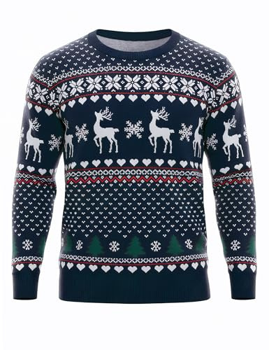 Bresdk Jersey Navideño Feo Hombre Ugly Christmas Sweater Sueter Navidad | Invierno Manga Larga