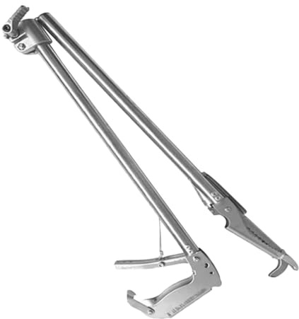 MUCKLILY Pinza Antiscivolo in Acciaio Inox per Grigliare e Aragoste Pinze Lunghe Multifunzione per Barbecue e Raccolta Rifiuti Accessorio Cucina per Campeggio e Uso Esterno