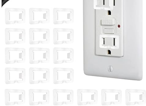 20 Pcs Outlet Tighteners 2 Prong Socket Plug Insert Secure Connection Stabilizer for Loose Outlets Home Electrical Safety Fix