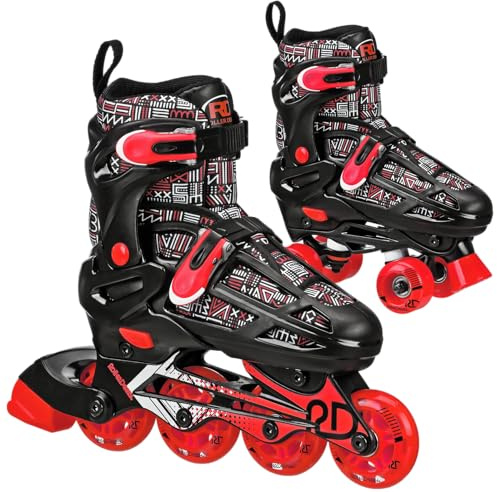 Roller Derby Falcon 2-in-1 Combo Quad and Inline Skates for Kids, Adjustable Sizing