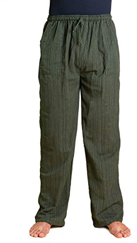 PANASIAM Relax pants cotton Lini, olivegreen, M