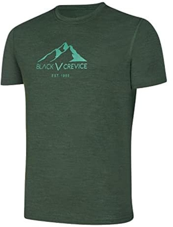Black Crevice herr Black Crevice Merino T-shirt för män T-tröja