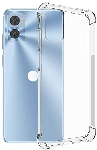 mtb more energy® Coque souple Armor compatible avec Motorola Moto E22, Moto E22i - Coins renforcés - Protection de l'appareil photo - 1,5 mm TPU - Coque de protection