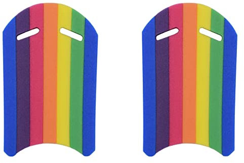XIDIT 2X Kids Adults Rainbow Swimming Kickboard Foam Float Kick Board Pool Training Aid Float Hand Foam Board Tool
