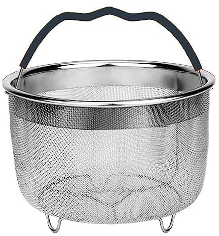 Steamer Basket for Instant Pot 6Quart Stainless Steel Mesh Net Strainer Basket (Black)