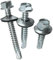 Vidascom 50 Stück/100 Stück 6,3x25mm bis 6,3x60mm Selbsbohrende Trapez Dachschrauben Blechschrauben Blechgewinde Sechskantkopf (6,3x38 100 Stück)