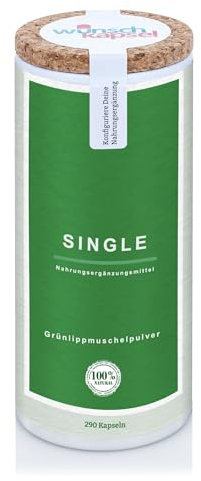 Wunschkapsel Single Grünlippmuschelpulver, 290 Kapseln Inhalt