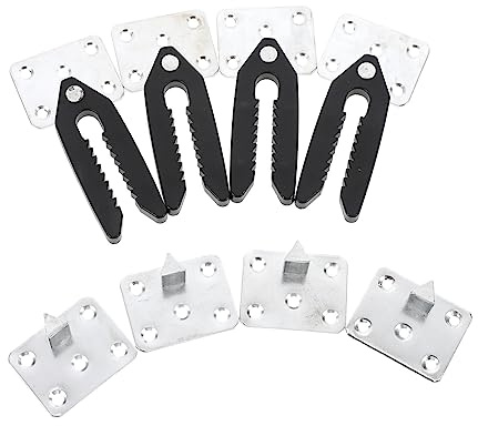 Garneck 4pezzi Connettore per Morsetto Coccodrillo per Mobili Componibili Giunto per Multifunzionale Connettore per Mobili Smontabili Robusto e Durevole