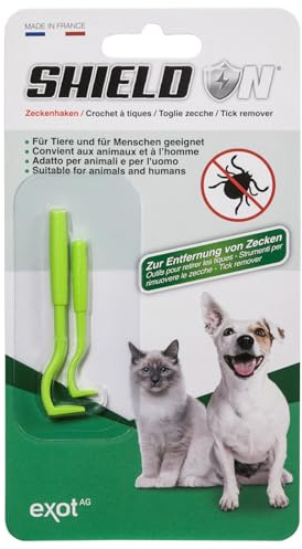 Shield On Zeckenhaken 2er Set - für Tiere und Menschen