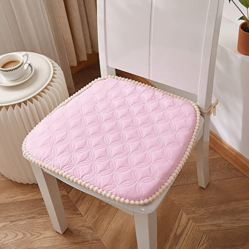 Cuscino per sedia quadrato antiscivolo in cotone scuro confortevole con clip per cucina, sala da pranzo, cuscino per sedia da pranzo traspirante e morbido