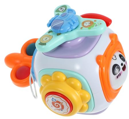 Toddmomy Montessori Airplane Busy Ball Cube Sensory Boy Girl Toy for Fine Motor Skills Educational Busy Board Activity Cube for Boys and Girls Travel Toy for and