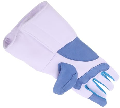 Kisangel Moufles D'escrime Antidérapant XXL Main Droite, Tissu Respirant, Paume Nylon Renforcé, pour Entraînement et Compétition D'épée, Équipement Sportif Pratique D'escrime