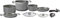 BRUNNER - Set di pentole da Campeggio in Alluminio Gourmet 8+1Ø20