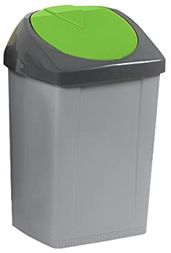 Poubelle 60L. Couvercle basculant vert - Sunbox / RS4000-V