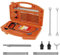 13-in-1 Multifunction Hacksaw Set, Bow Saw, Handheld Hacksaw Frame, Adjustable Hand Saw with Diamond Grinding Blade, Interchangeable Blades, and Carry Case for Cutting Wood, Metal, Plastic (Orange)