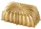 Nordic Ware, Backform, Kuchenform, Kastenform, gewellt, goldfarben, Aluminium, Antihaft, NW 81677