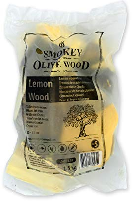 Smokey Olive Wood L5-01-1.5K Wood Chunks Jaune
