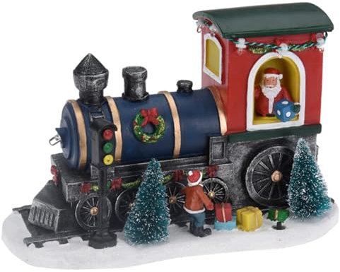 OSE Village de Noël à Pile - Locomotive du Père Noël Multicolore 22