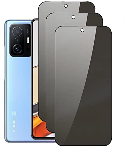 nulala 3 Piezas Protector Pantalla de Privacidad para Xiaomi Redmi Note 9S/Note 9 Pro/Note 9 Pro Max, 9H Dureza Cobertura Completa Película Protectora de Vidrio Templado para Xiaomi