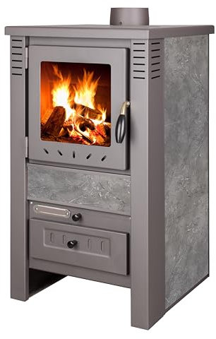 Stufa a legna modello BIOLEGNA ERA 6.0 (GRAY)