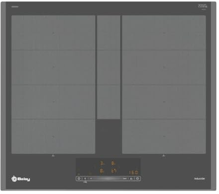 Balay Induktionskochfeld, 60 cm breit, 2 Zonen, 11 Stufen, Flex Gesamtinduktion, Anthrazit, 3EB960AH