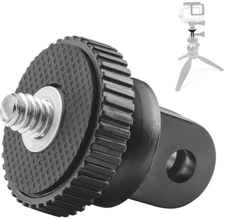 Adattatore per Treppiede Accessorio, Adattatore Action Camera, Adattatore di Montaggio per Treppiede 1/4, Adattatore per Treppiede di Conversione del Supporto per Supporti Gopro o Fotocamere Azione
