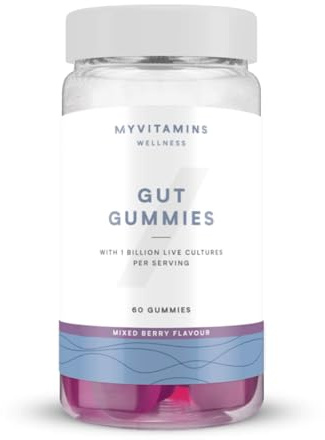Myprotein Gut Gummies – Probiotic Gummies with Vitamin C – Supports Digestion, Gut Health & Immune System – Mixed Berry Flavor – Gluten-Free – 60 Gummies