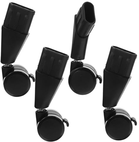 Mipcase 4pezzi Rotelle Girevoli Per Sedie Ufficio Ruote Resistenti e Silenziose Per Sostituzione Adatte Pavimenti Tappeti