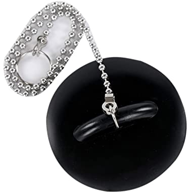 Tapón de drenaje de goma para bañera con cadena, tapón de drenaje de alcantarillado a prueba de fugas para el hogar y el hotel, tapón de bañera con cadena