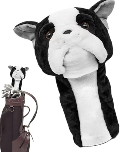 Fogukier Copritesta per mazze da golf, leggera, divertente, antiurto, in peluche, per uomini, per donne, golfisti, allenamento sportivo e competizioni
