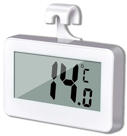 Termometro digitale per frigorifero, controllo di precisione della temperatura per frigorifero, congelatore e refrigeratore per vino - Display LCD facile da leggere