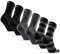 DANISH ENDURANCE Premium Merino Socken, (3|5 Paar), Warme Socken, Wollsocken, Unisex, Socken Herren & Damen, Mehrfarbig (1 x schwarz, 1 x schwarz/grau gestreift, 1 x schwarz/grau gepunktet), 39-42