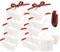 Belle Vous 60 Stk Karton Geschenkbox Weiß) 4,5x6,5x6,5cm Quadratische Schachtel mit Deckel und Band Verpackungen Geschenkbox für Gastgeschenk, Hochzeit, Geburtstags Box, Basteln – Leicht Aufzubauen