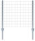 ESTEXO Zaun-Set Komplett-Set Volierendraht Zaun Draht Hasendraht Drahtzaun Drahtgeflecht 4eck Gartenzaun Drahtgitter mit Pfosten (Verzinkt / 1x10 m / 25x25 mm)