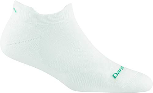 Darn Tough Run No Show Tab Ultra-Lightweight Running Sock White - Dames