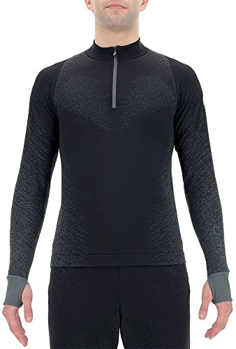 UYN Maglia Running Exceleration Zip-Up – Mezza Zip, Interno in Pile, FLEXY RIBS e Tecnologia TERRY AIRCELL, Vestibilità Regular
