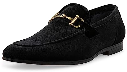 Steve Madden Men's Madly Loafer, Black Velvet, 12 M