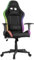 Speedlink REGYS RGB Gaming Stuhl Stoff Bezug – Gamer Stuhl mit LED Beleuchtung, 300 Beleuchtungsmodi mit Fernbedienung, Wippfunktion, Nackenkissen, Lendenkissen, bis 140kg, schwarz