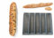 Générique Moule à pain Baguette à la Française 5 empreintes en silicone. Démoulage facile Ne colle pas