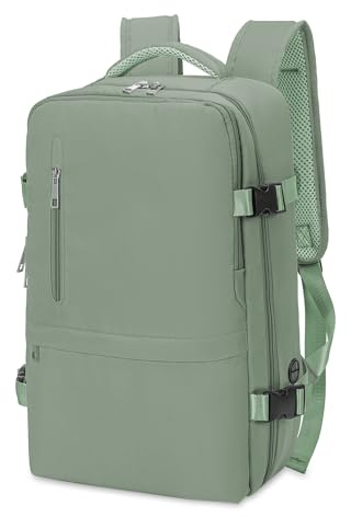Mochila Viaje Cabina Avion 40x20x25, Mochilas Cabina para Ryanair 40x20x25cm Maletas De Viaje Mujer Hombre Equipaje De Mano 40x20x25 Bolsa 20L con Orificio De Carga Y Bolsillo Antirrobo