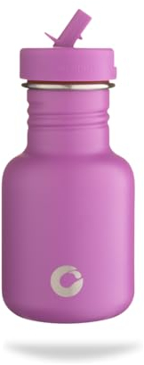 onegreenbottle – BOTL Tough Canteen Water Bottle with Sports Cap, Stainless Steel, Non-Insulated, Single-Skinned Eco Water Canteen, 350ml (Magenta)