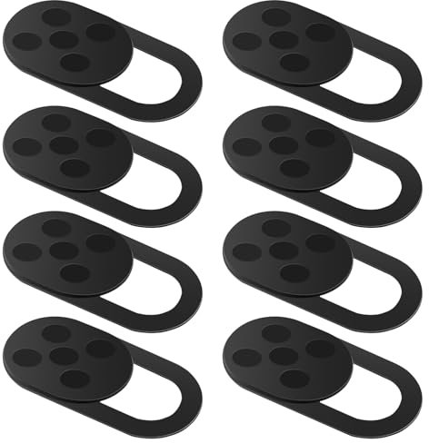 Webcam-Abdeckung, Schutz der Privatsphäre, Abdeckung für Kamera, kompatibel mit Laptop und MacBook Pro iMac, Mac, Mac, Computer, Smart Phone, (8-teilig)