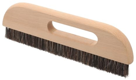 HYTROVE Brosse à Peint Et Lisseur Pinceau à Colle Avec Manche Bois Outil Pour Brosser Murs Et Éliminer Saletés Avant Pose